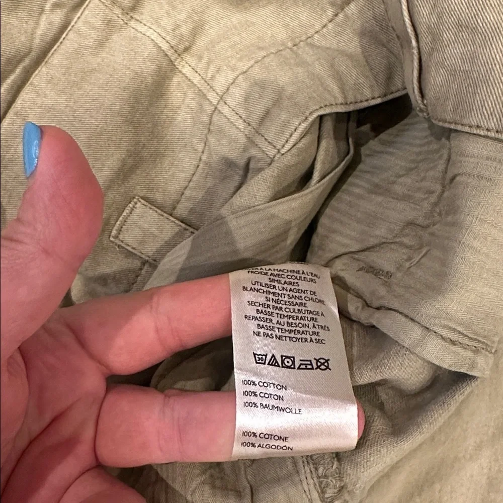 NEW Free People Sadie A-Line Long Pleated Women's Shorts Aloe Green NWOT Sz 6 - Picture 7 of 9